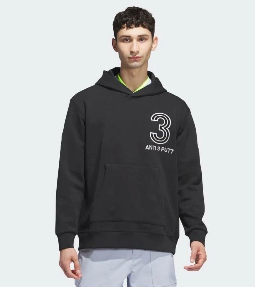 Adidas Anti 3-Putt Golf Hoodie Mens Black Fleece NWT Size XL IB1963