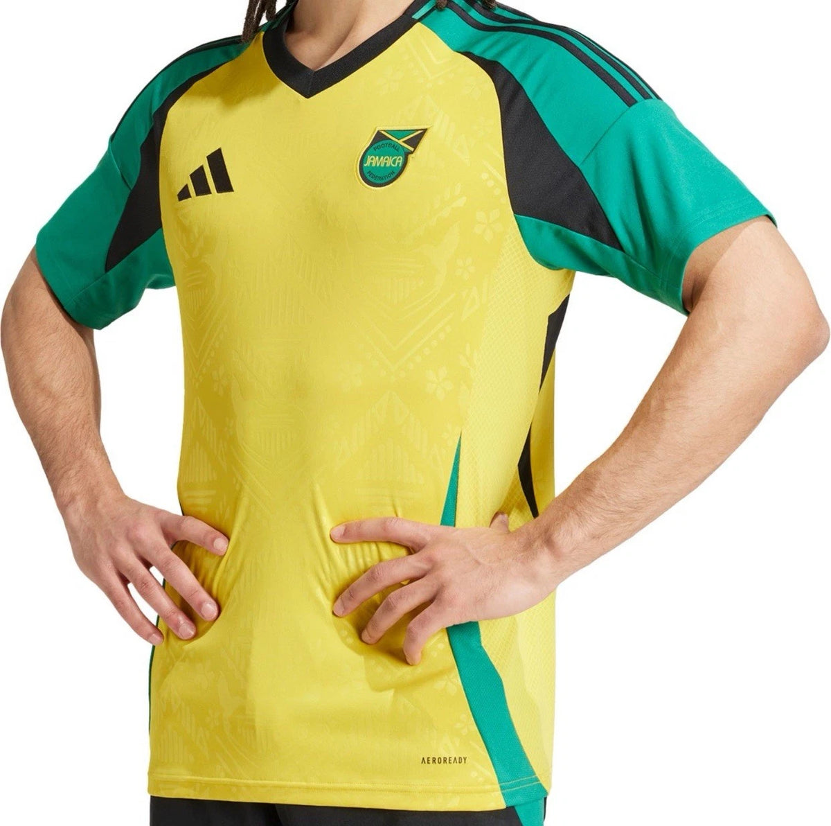adidas Jamaica National Team 2024 Home Soccer Jersey Mens Size L