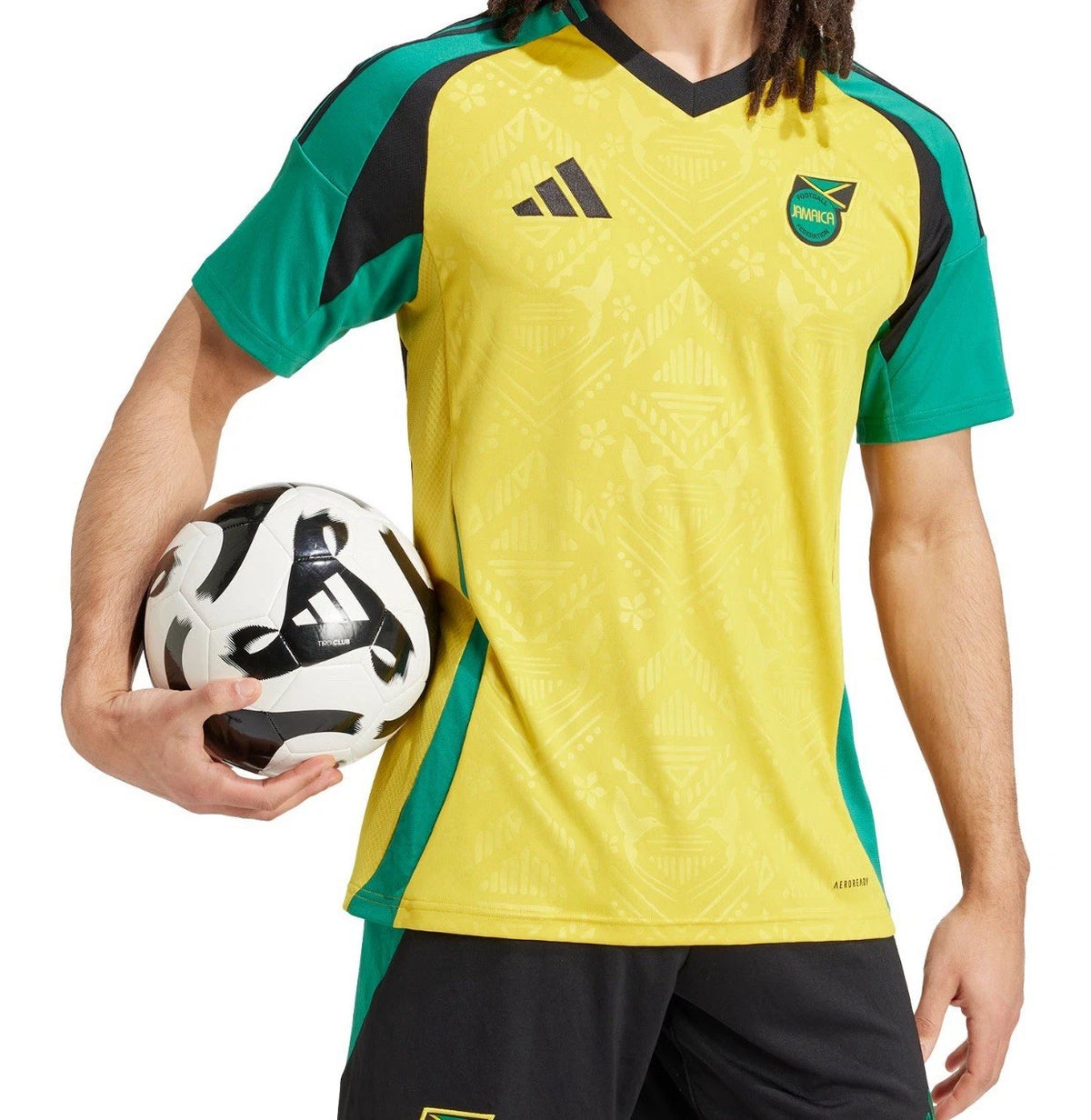 adidas Jamaica National Team 2024 Home Soccer Jersey Mens Size L