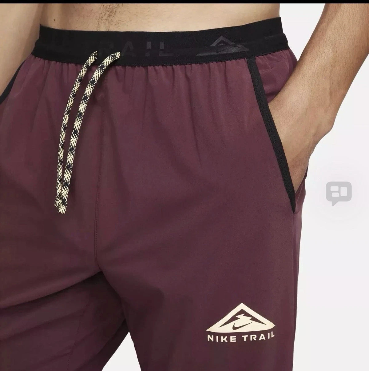 Nike Trail Dawn Range Dri-Fit Running Pant Night Maroon Men’s DX0855-681 3XL