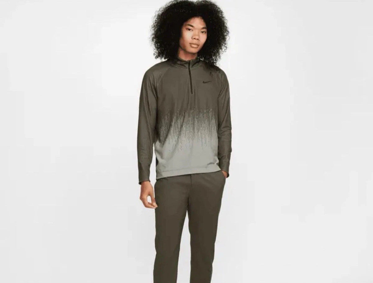 Nike Golf Tour ADV 1/4 Zip Pullover Mens Cargo Khaki 2XL NWT FD5833-325