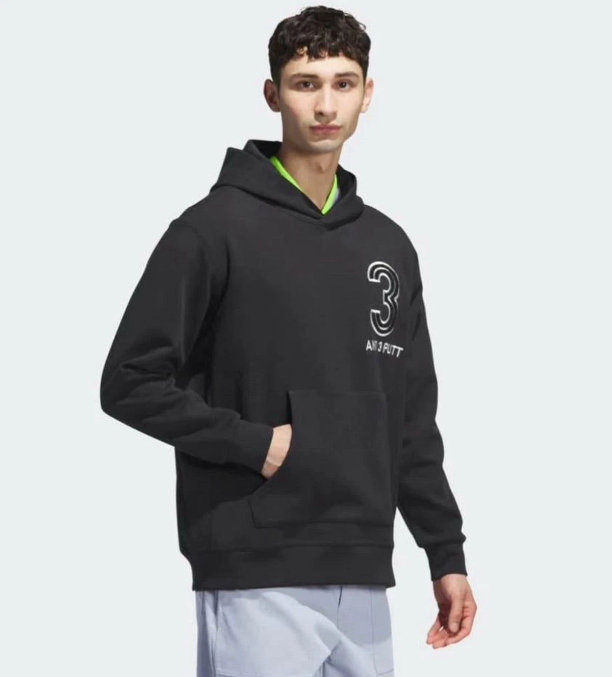 Adidas Anti 3-putt Golf Hoodie Men Black IB1963 Size 2XL