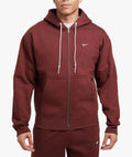 Nike Solo Swoosh Men's Full-Zip Hoodie Dark Pony/White DR0403-231 Size XL