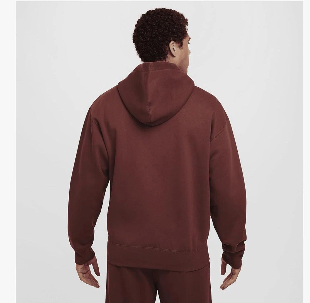 Nike Solo Swoosh Men's Full-Zip Hoodie Dark Pony/White DR0403-231 Size XL