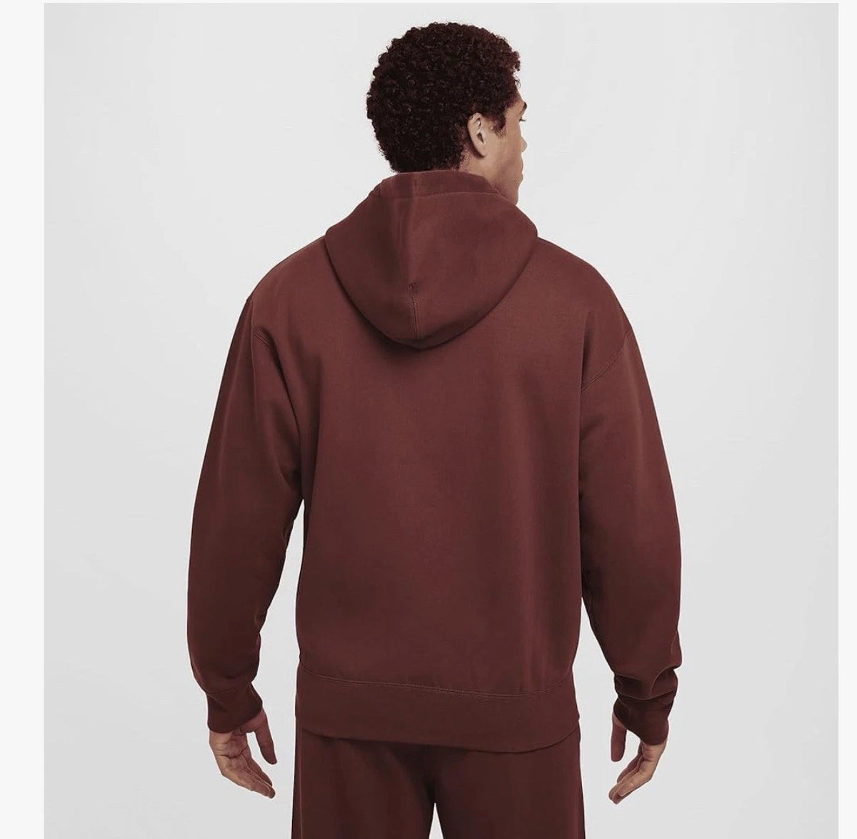 Nike Solo Swoosh Men's Full-Zip Hoodie Dark Pony/White DR0403-231 Size XL
