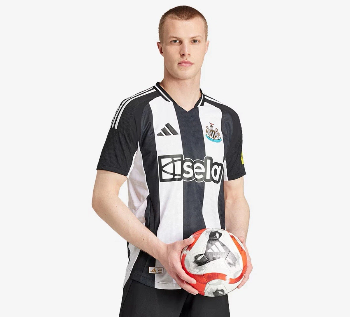 adidas Newcastle United FC 24/25 Home Authentic Jersey Mens Black S JJ4466