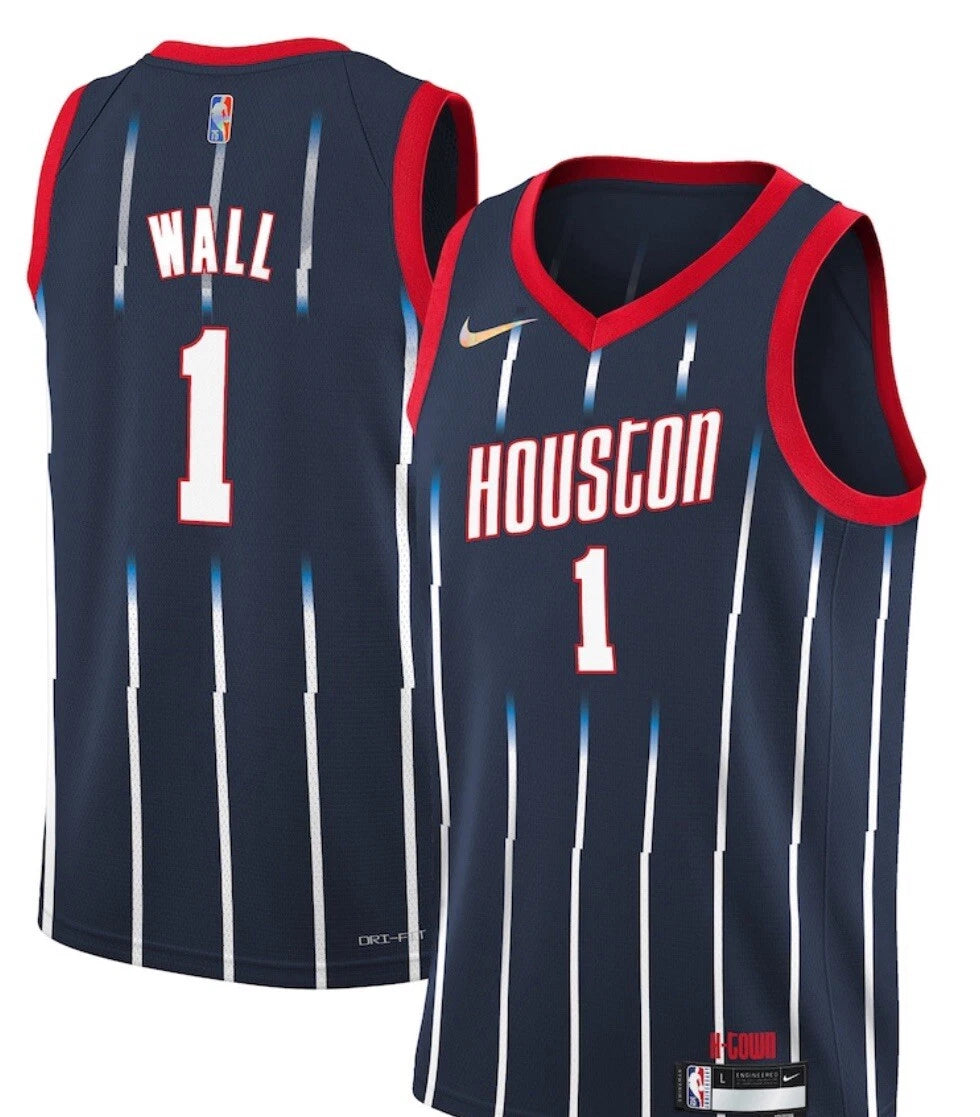 Nike Houston Rockets John Wall 2022-23 City Edition Navy Swingman DB4029-424 XXL