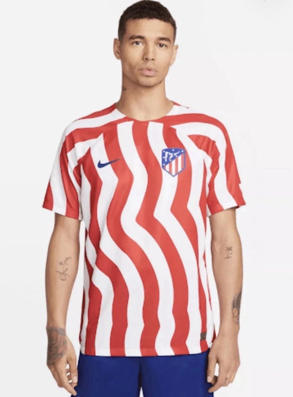 Nike Men’s Atletico Madrid Red and White Soccer Jersey Size XL