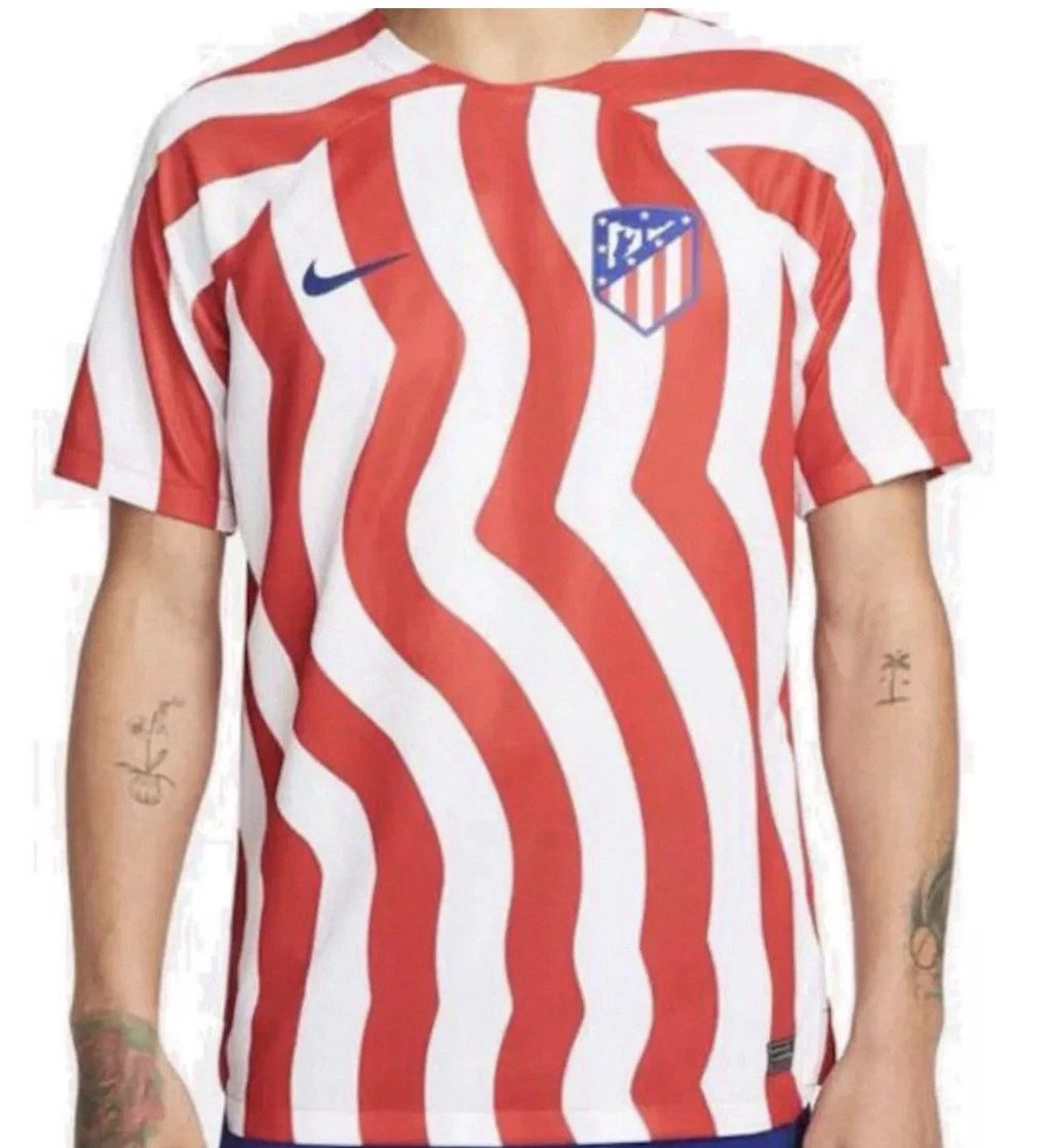 Nike Men’s Atletico Madrid Red and White Soccer Jersey Size XL