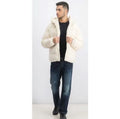 Puma X Big Sean Puffer Jacket Mens Beige Hooded Down Insulated Size M