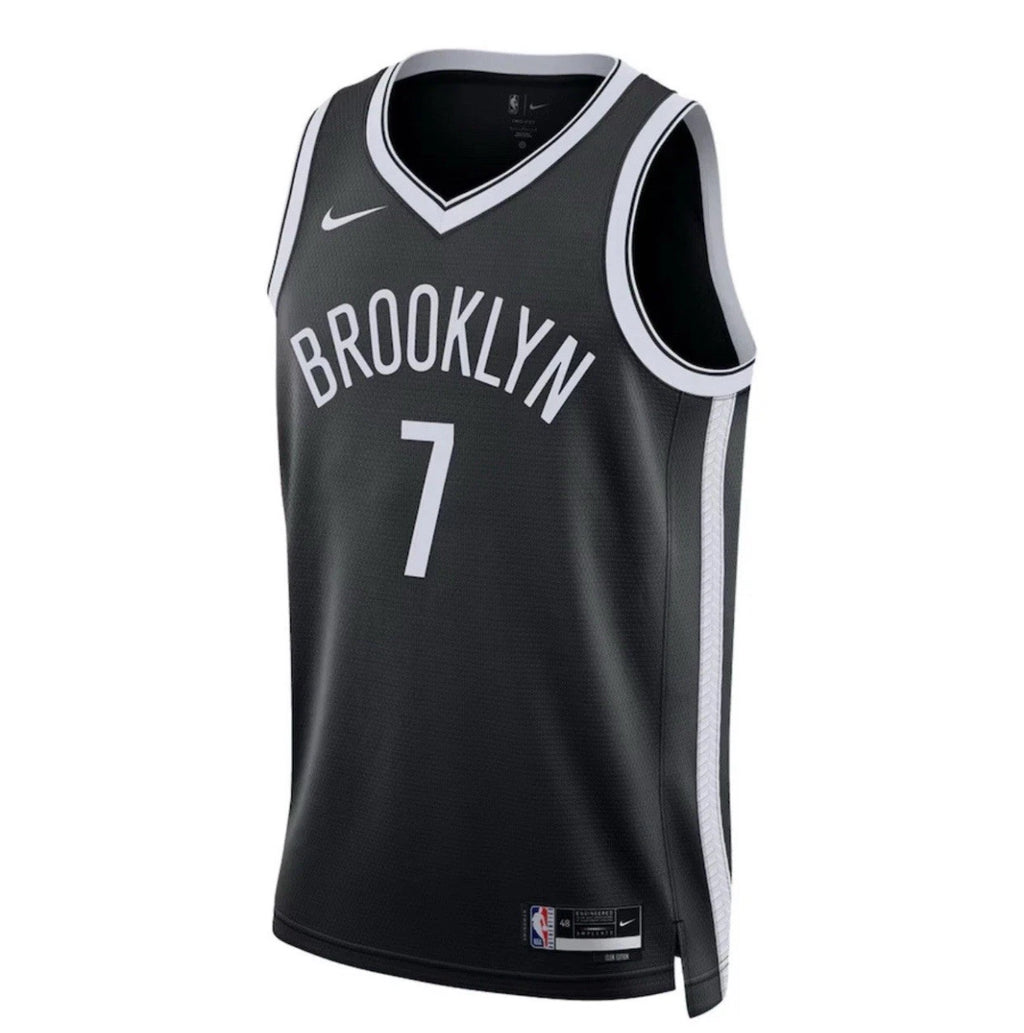 Nike Kevin Durant Brooklyn Nets Black Swingman Dri-Fit Basketball Jersey L