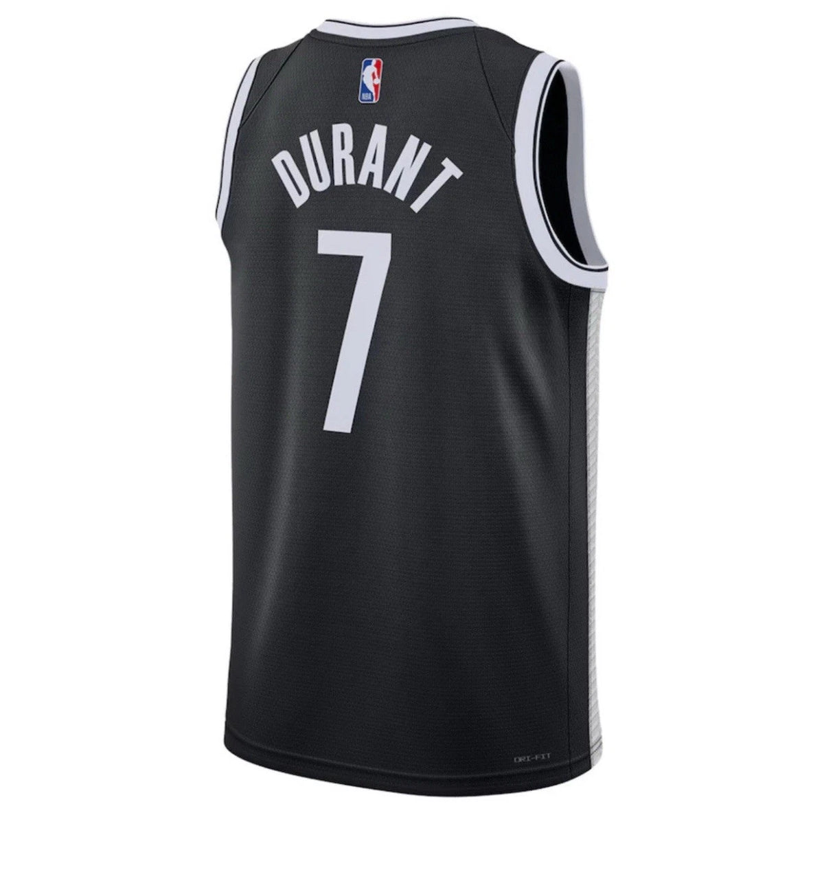 Nike Kevin Durant Brooklyn Nets Black Swingman Dri-Fit Basketball Jersey L
