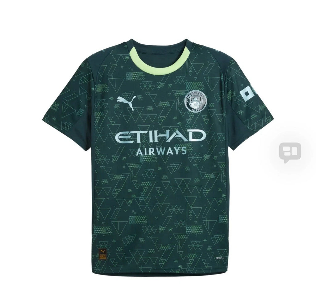 PUMA Manchester City 4th Men's Soccer Jersey 26 Green Terrain Size XXL 78269204
