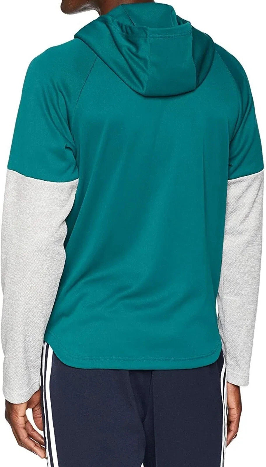 Adidas Performance Lite Hoodie mens Size XL Green / Gray Sweatshirt