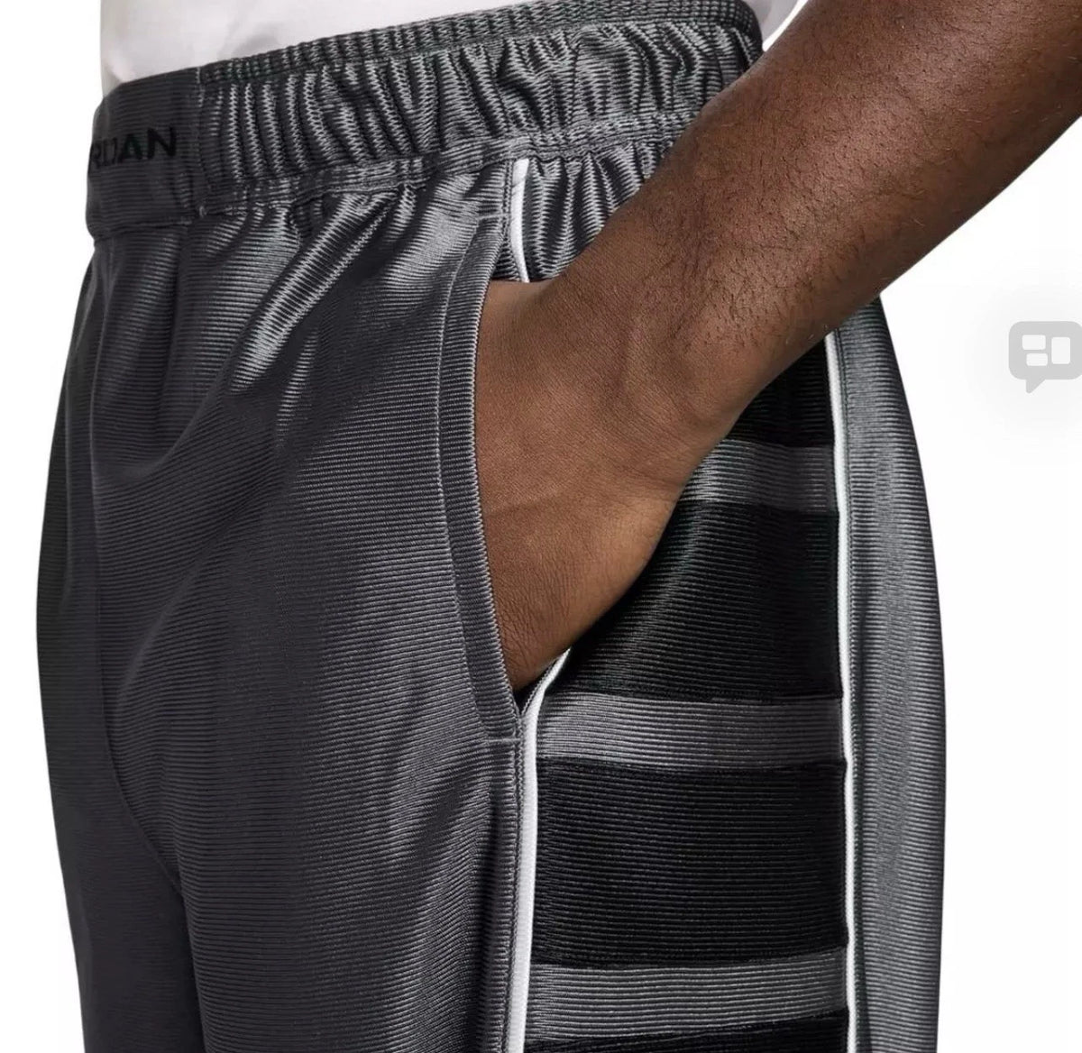 Nike Jordan Brooklyn Cat Scratch Shorts Mens Iron Grey Black 2XL NWT HV0560-068