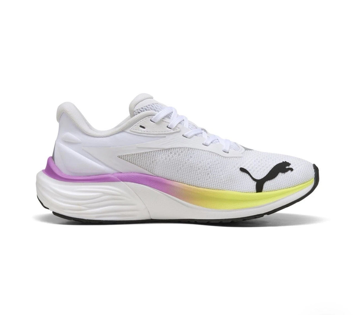 Puma Electrify Nitro 4 Womens Running Shoes White Yellow Magenta 11 31078806