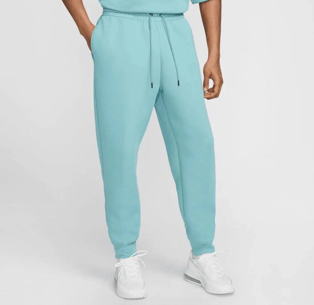 Nike Sportswear Tech Denim Turquoise Blue Fleece Pants Mens 2XL NWT FZ7593-464