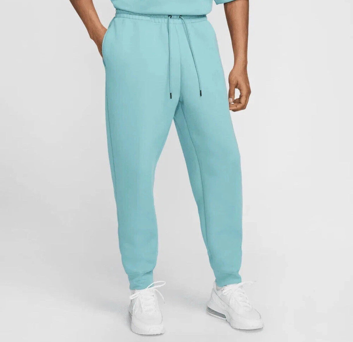 Nike Sportswear Tech Denim Turquoise Blue Fleece Pants Mens 2XL NWT FZ7593-464