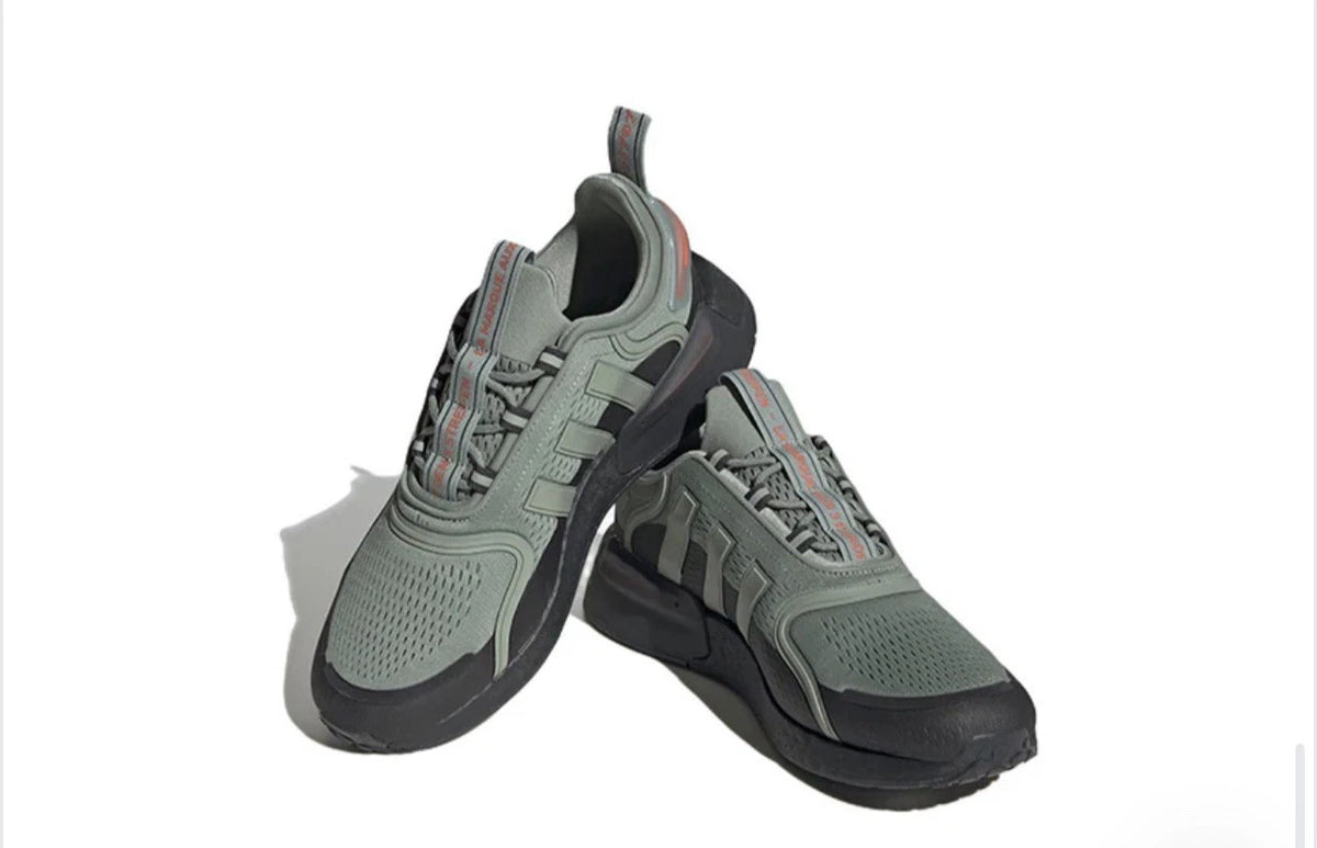 adidas NMD_V3 Running Shoes Silver Green Carbon Size 13.5