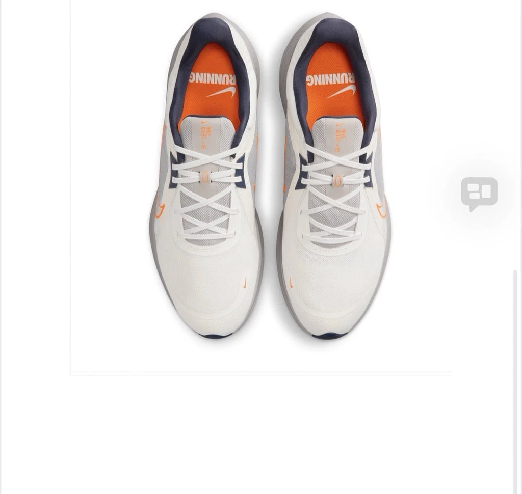 Nike Quest 5 Sail Total Orange Lace Up Running Sneakers DD0204-103 Men's Size 13