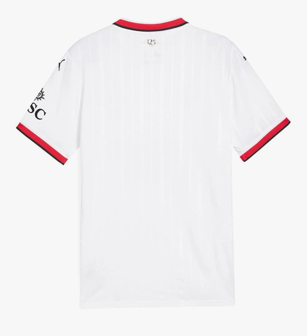 Puma AC Milan Away Collared Short Sleeve Soccer Jersey Mens White NWT 77501302