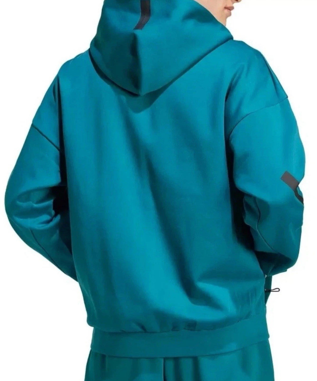 Mens Size XL - Adidas Z.N.E. Full Zip Hooded Tract Jacket Teal JD1369 Outwear