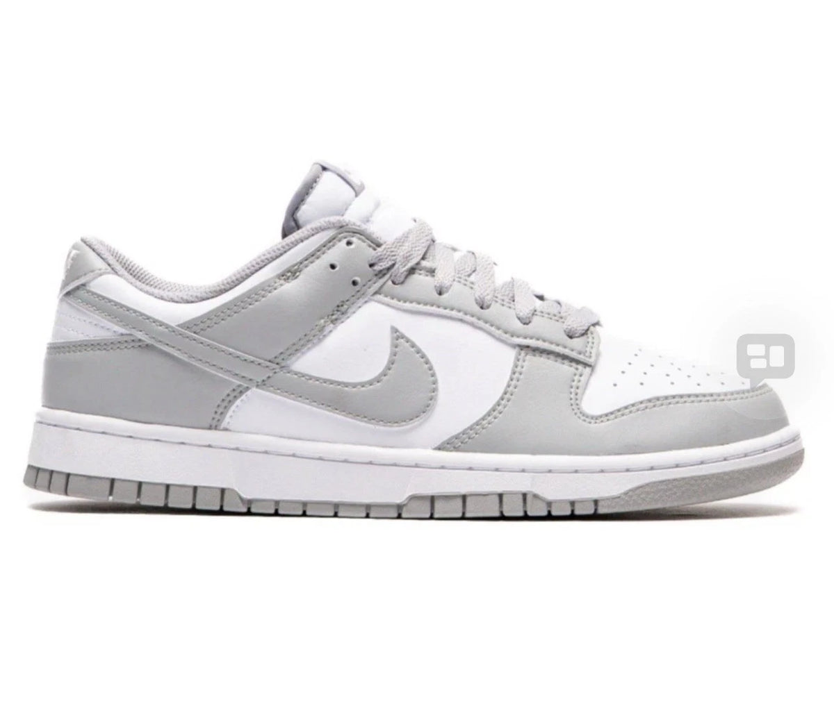 Nike Dunk Low Sneakers Mens White Light Smoke Grey Size 13 HF5441-105