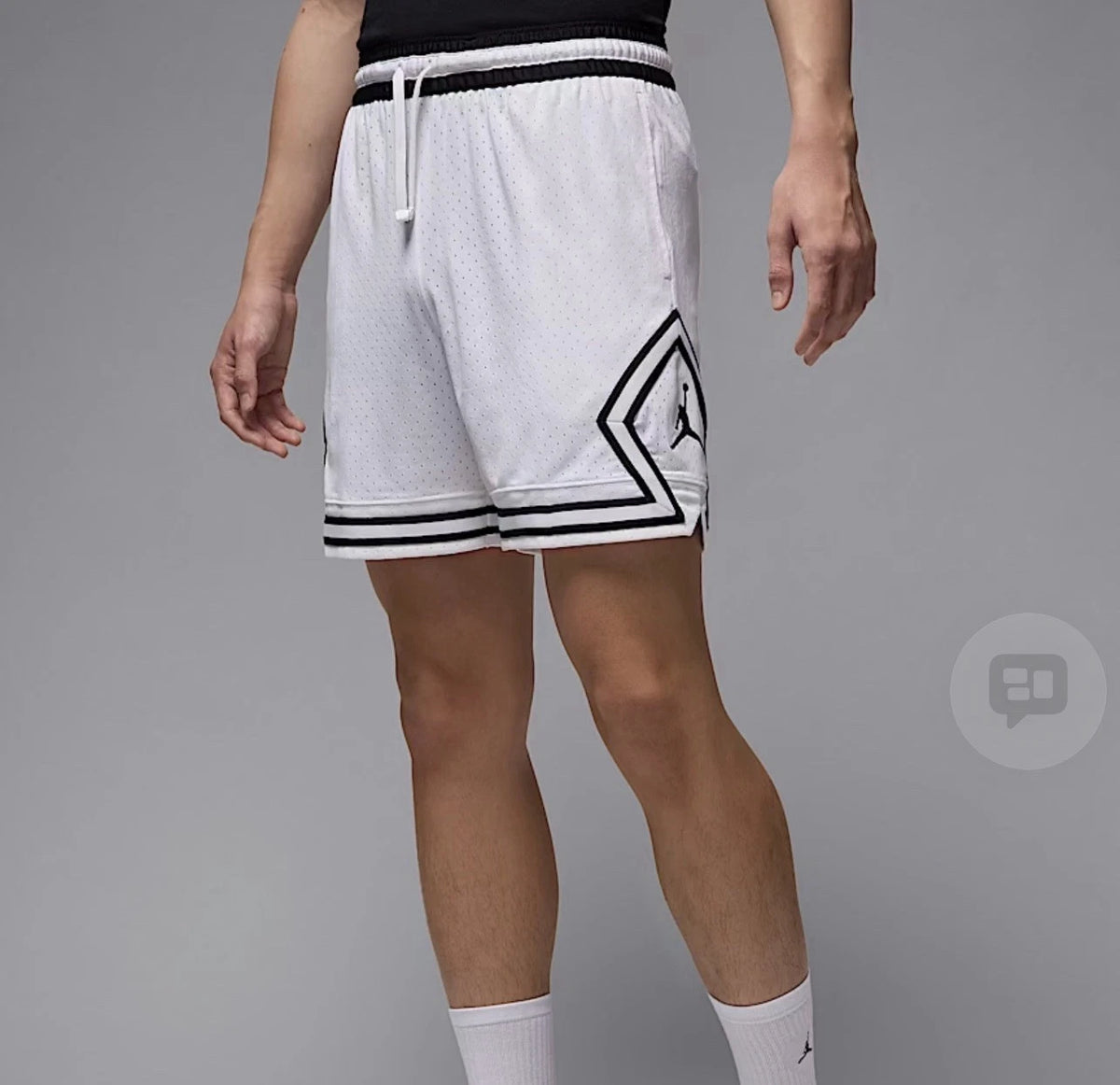 Jordan Sport Men’s Dri-Fit Mesh Diamond Short HF9910-100 Size 3XL