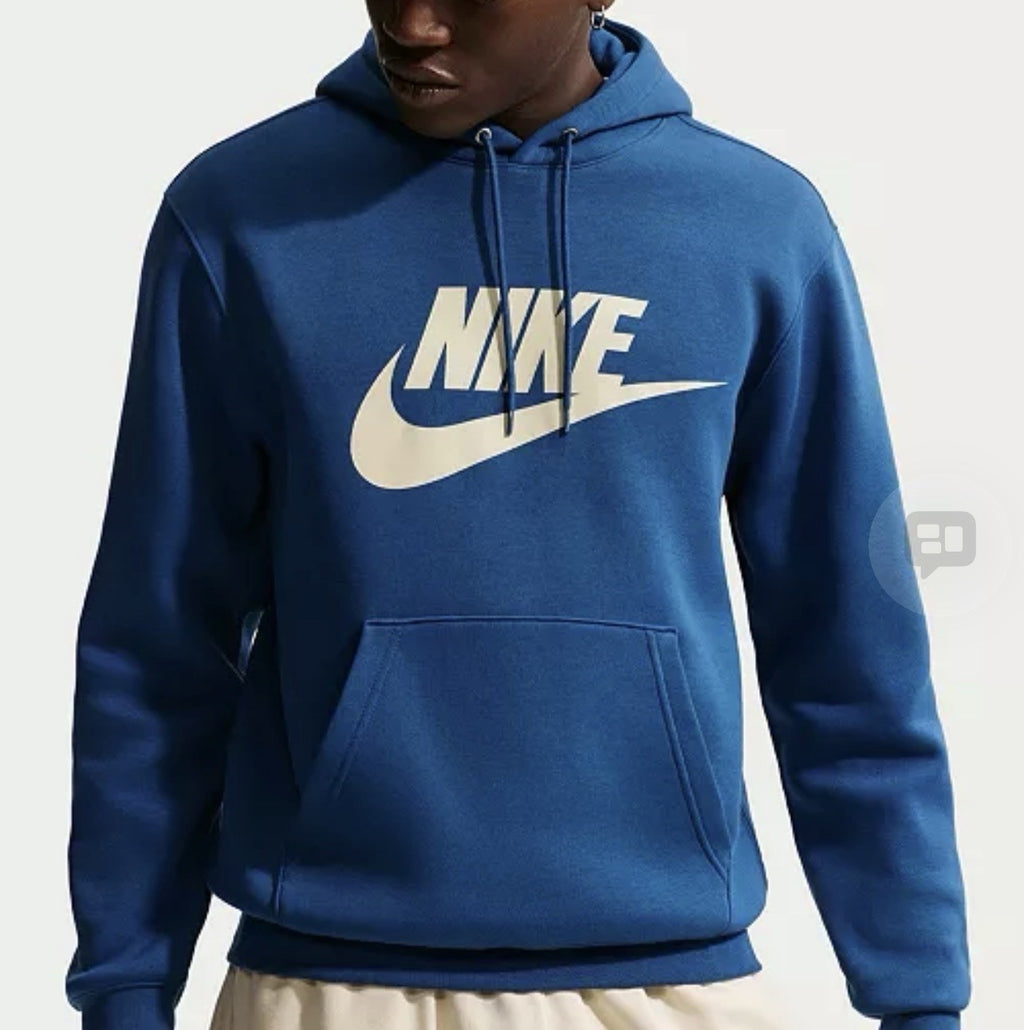 Nike Men's Club Fleece Standard-Fit Logo-Print Hoodie FN3868-476 Size XXL