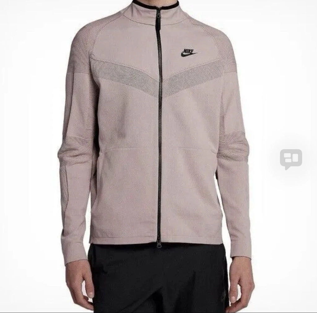 Nike Tech Knit Full Zip Jacket Men's Size Large Rose Pink - 886150-684 $250