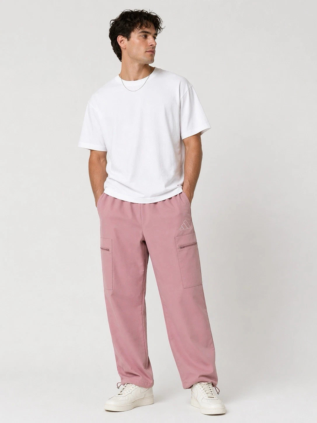 adidas Mens Cargo Pants Warm Clay Wonder Tau XL NWT JN8725