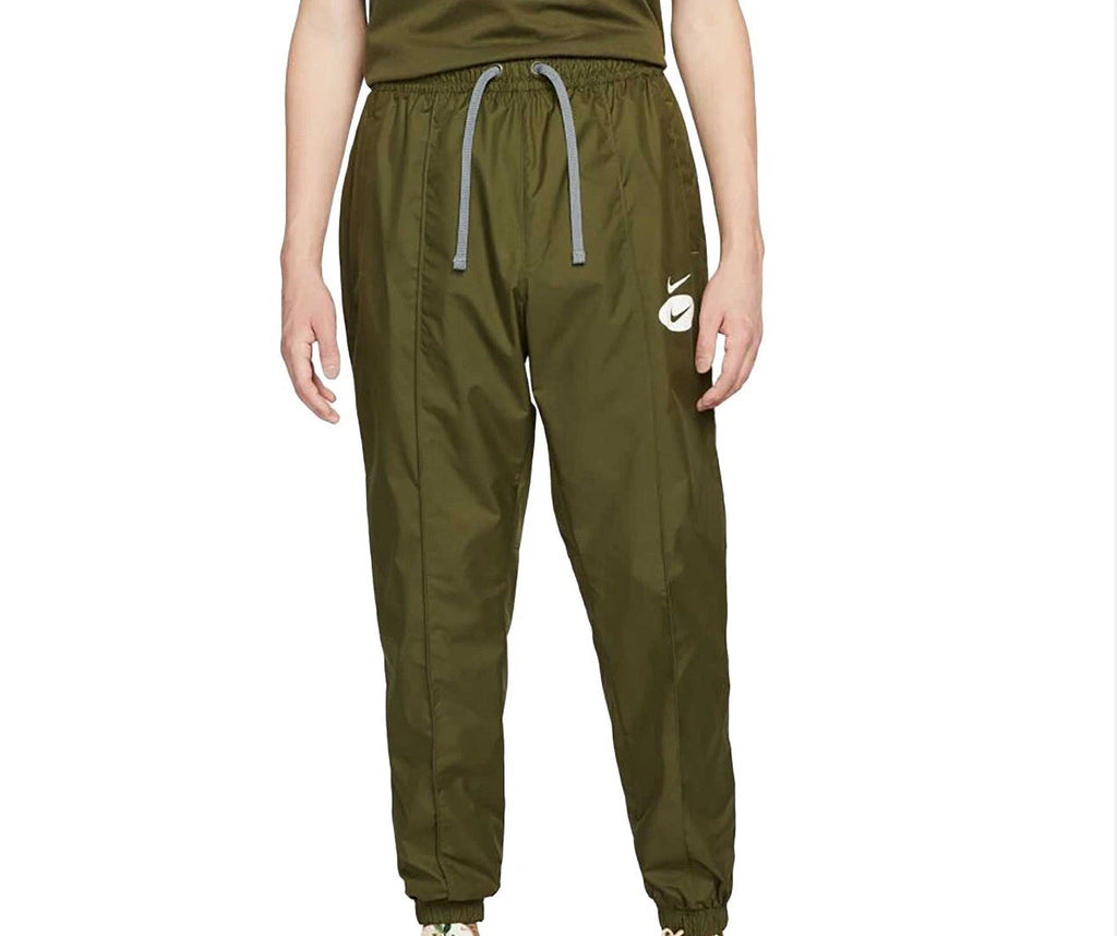 Nike Sportswear Swoosh League Woven Lined Green Pants Mens S NWT DM5485-326