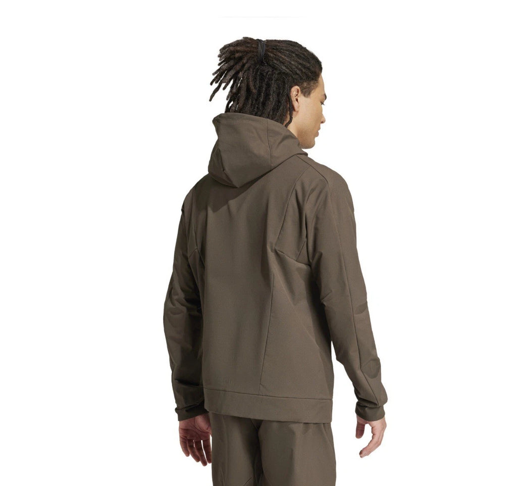 Adidas Designed For Training Shadow Olive Hoodie JD1357 Size Medium