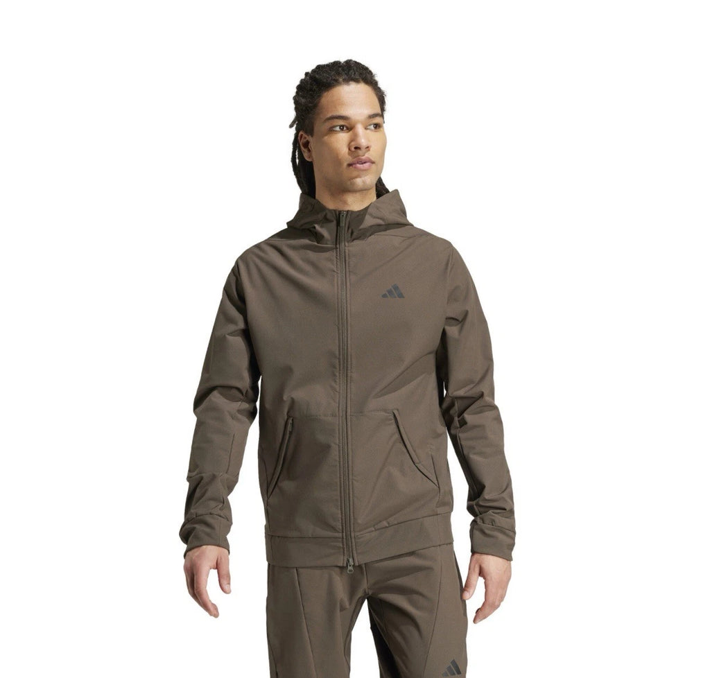 Adidas Designed For Training Shadow Olive Hoodie JD1357 Size Medium