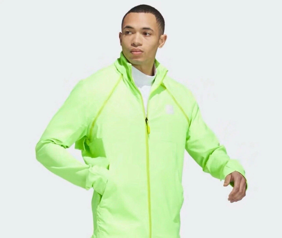 adidas Adicross Transitional HEAT.RDY Golf Jacket Lucid Lemon 2XL NWT IB1976