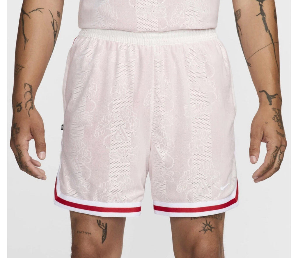 Nike Men's Giannis 6” Dri-FIT DNA Basketball Shorts White/Red XXL FZ0827-133
