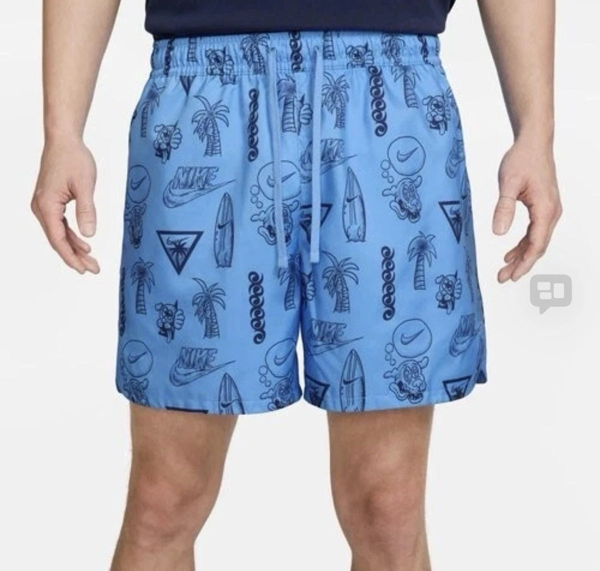 Nike Mens Sportswear Woven Beach Shorts FJ1652-412 University Blue Size XXL