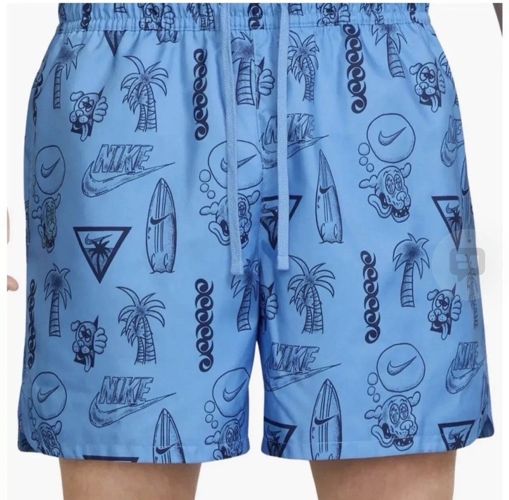 Nike Mens Sportswear Woven Beach Shorts FJ1652-412 University Blue Size XXL