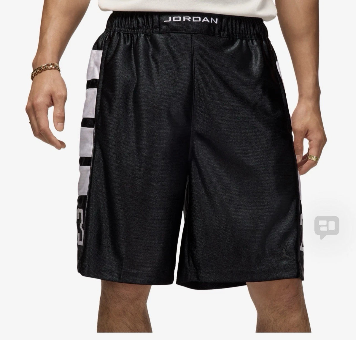 Nike Men’s Jordan Brooklyn Cat Scratch Black White HV0560-011 Size XXL