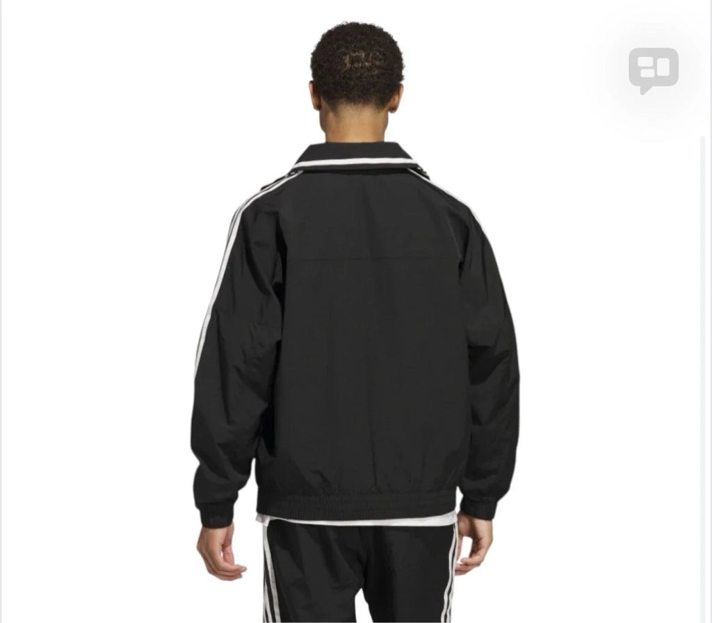 adidas Originals Basketball Shell Track Jacket Unisex Black Ivory NWT JD5197