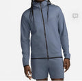 Nike Sportswear Tech Fleece Lightweight Men's Full-Zip Hoodie DX0822-491 Blue XL