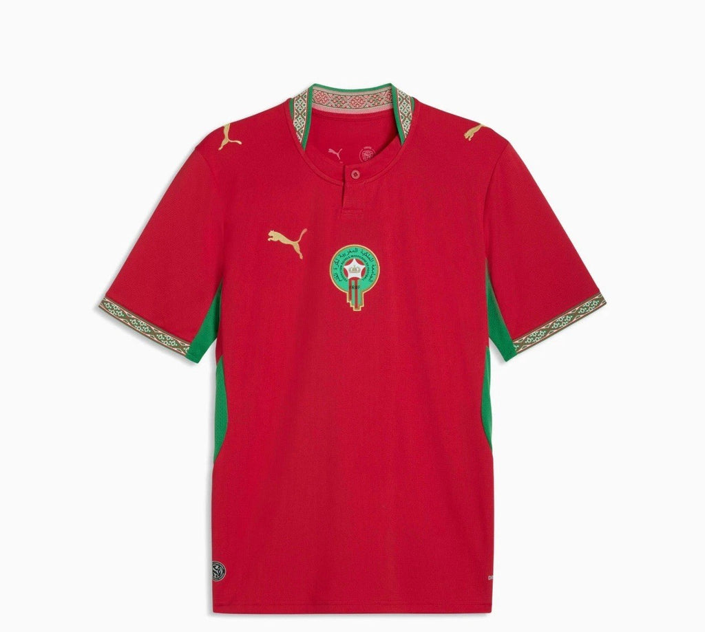 Men's Puma Morocco Soccer Red Jersey World Cup Size Large