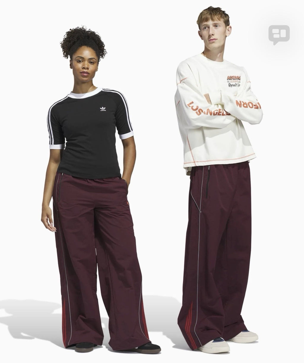 Adidas OG L.A. Venice Wind Pant - Maroon JX3800 Size Large Retail Price $190