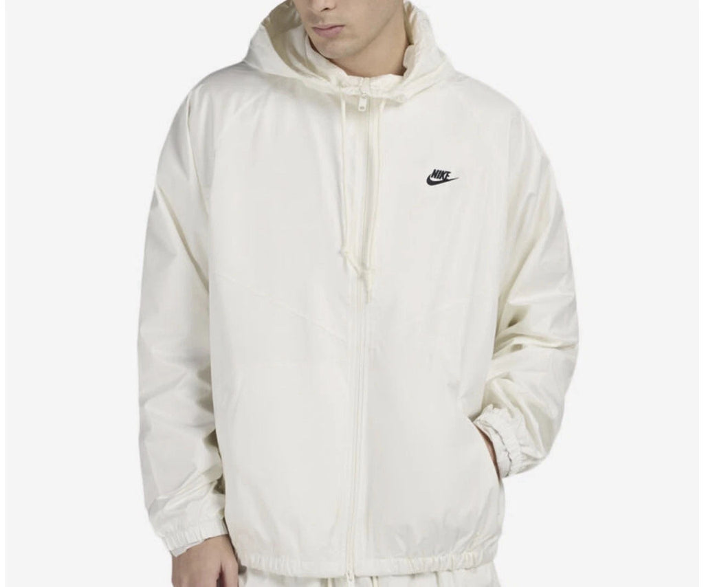 Nike Windrunner Lined Hooded Full-Zip Jacket Mens White M NWT HV8369-133