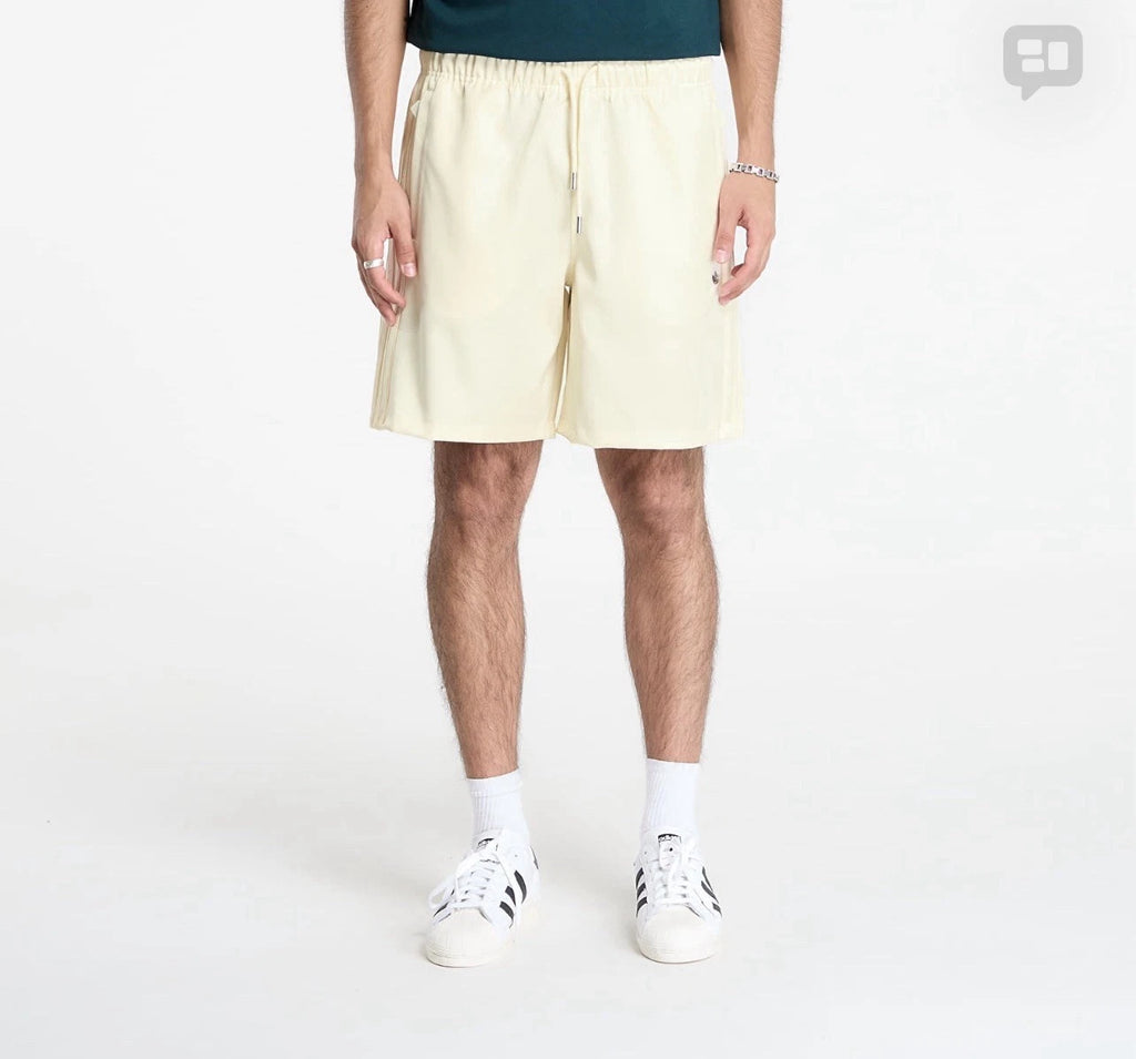 adidas Satin Shorts Mens Cream White M NWT JV7605