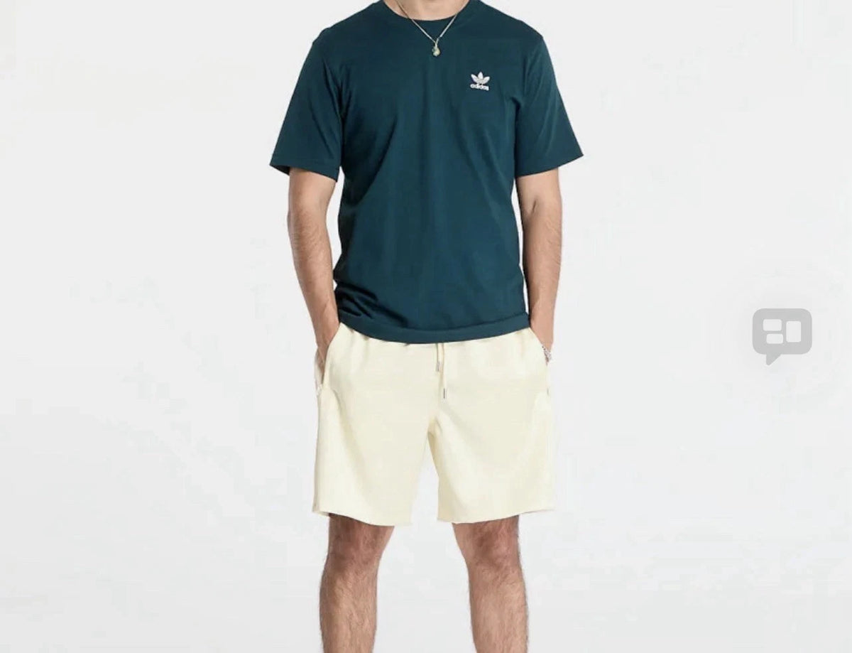 Size XL Men’s Adidas Satin Shorts Cream White JV7605 $90