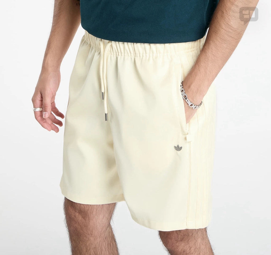 Size XL Men’s Adidas Satin Shorts Cream White JV7605 $90