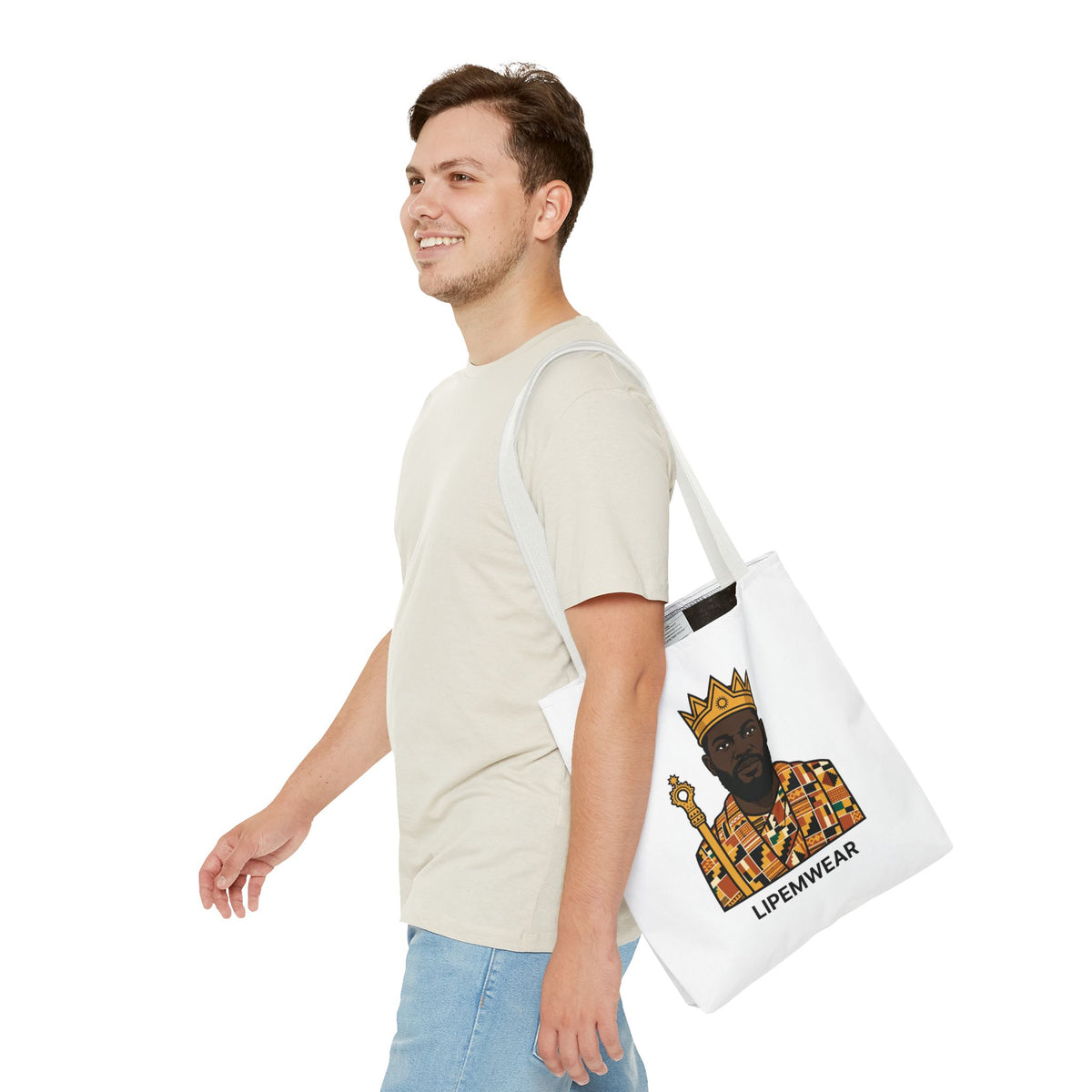 Lipemwear Kente King Tote Bag
