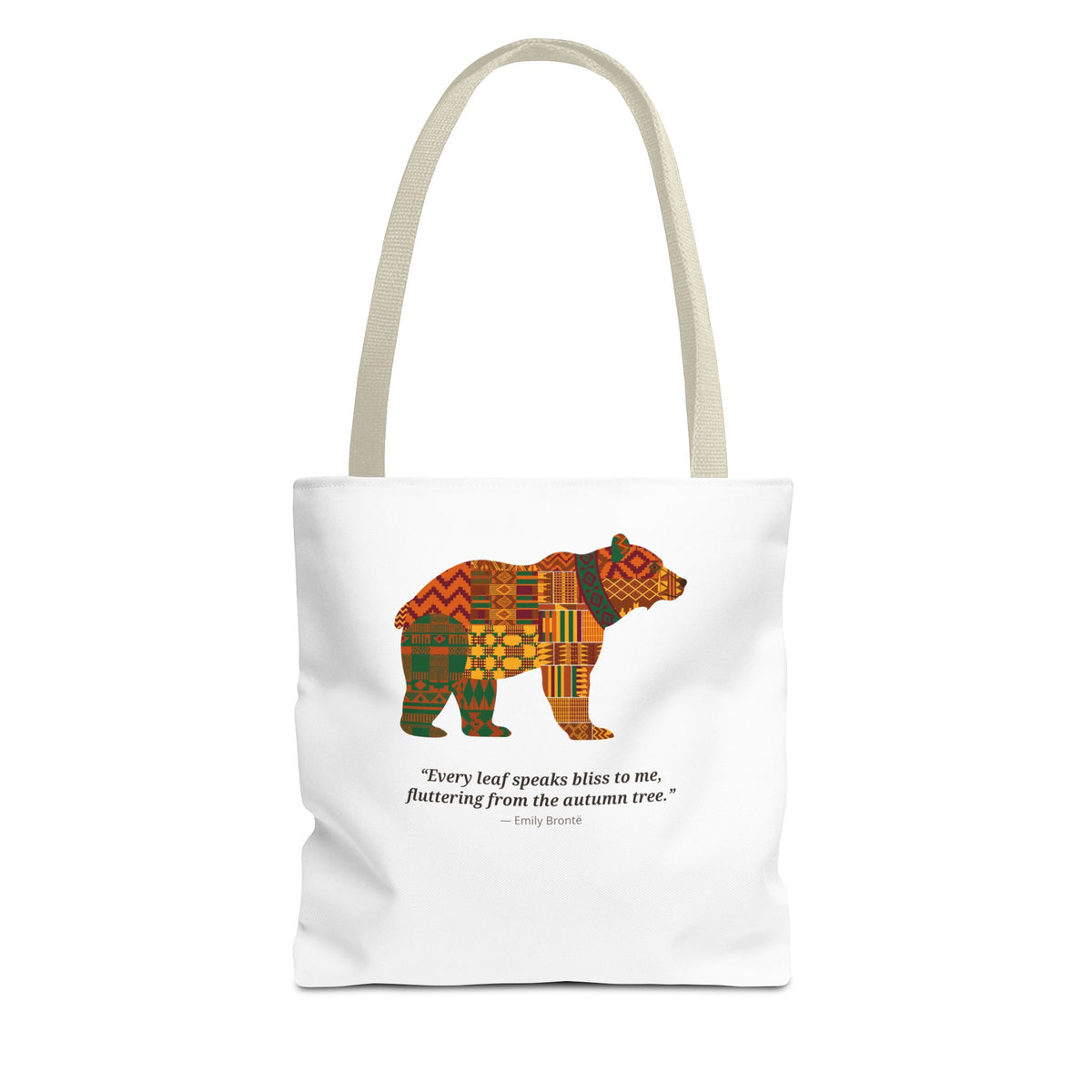 Kente Bear Tote Bag