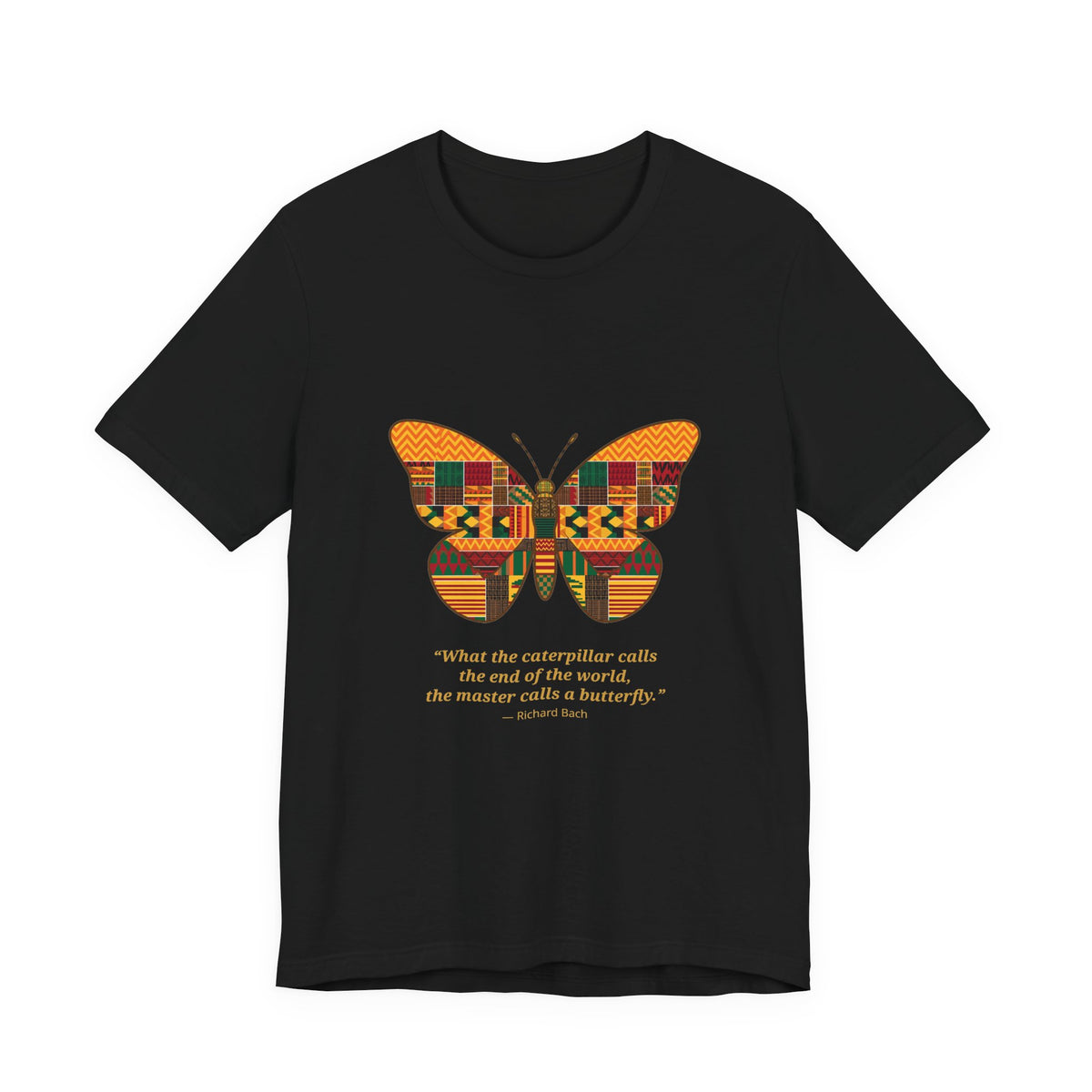 Kente Butterfly Tee Black Edition